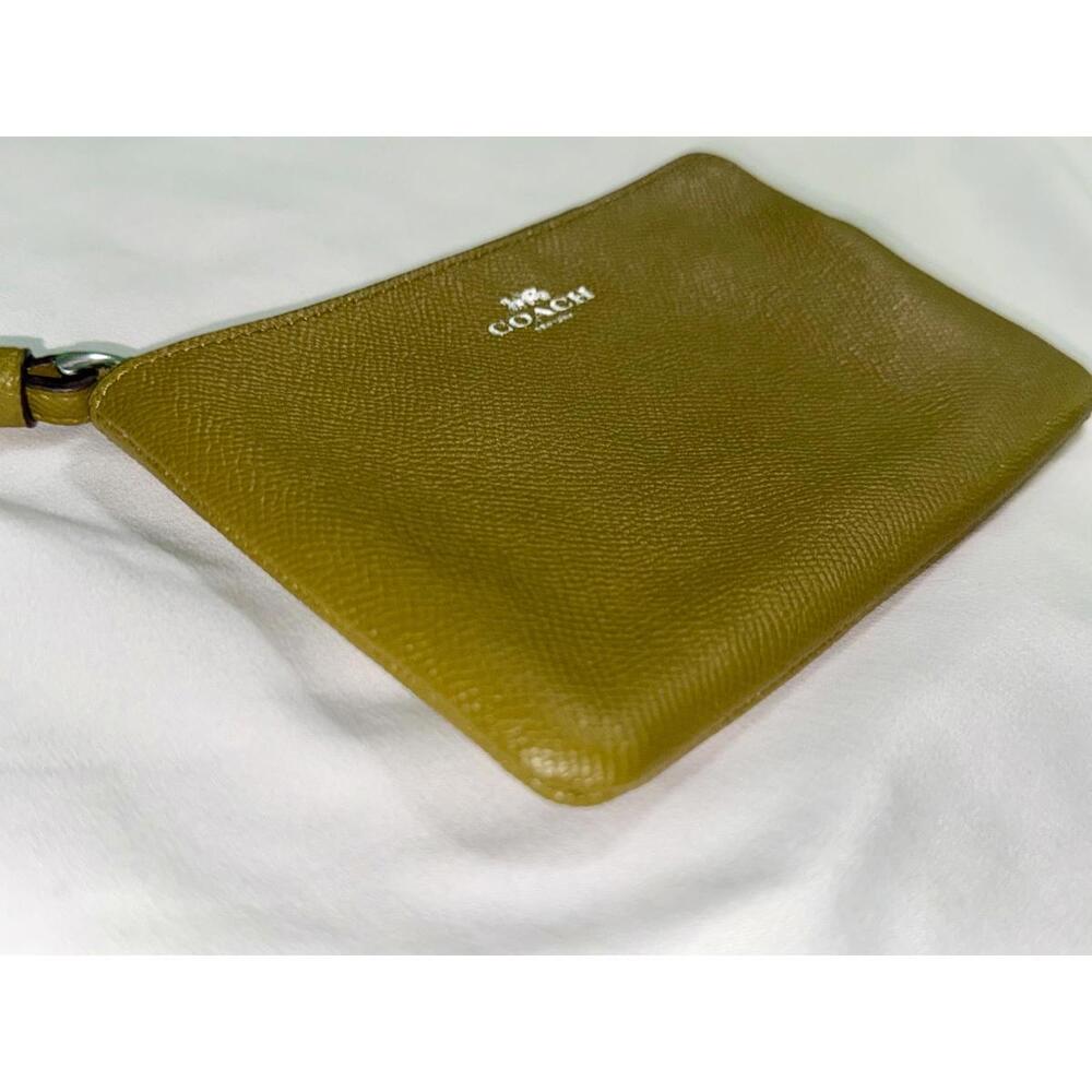 Coach Corner Zip Wristlet 58032 Citron - Picture 5 of 8